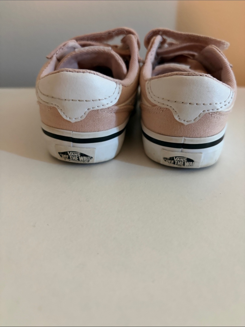 Vans Kids Pink Velcro Old Skool Style Sneakers image 3